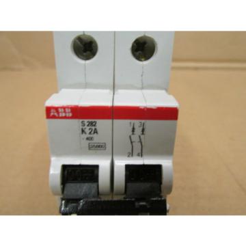 NEW ABB S282-K2A CIRCUIT BREAKER 2 A 2 POLE 277/480 VAC MINI S 282 K 2A S282K2A