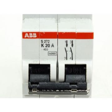 ABB S272-K20A Circuit Breaker 20AMP 2POLE 277/480VAC