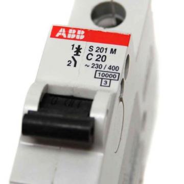 (15) ABB System Pro M Series S201M-C20 Type C 1-Pole 20A Circuit Breakers