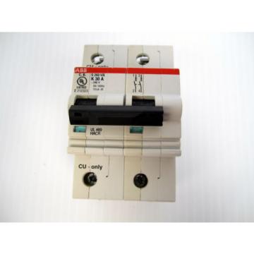 ABB 2 POLE CIRCUIT BREAKER S 282 UX K 30 A