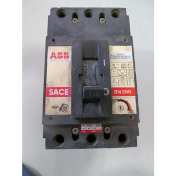 ABB SACE SN250 Circuit Breaker 250 Amp 3 Pole