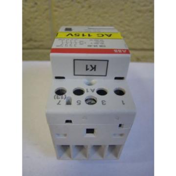 ABB ESB 24-40 110-120V AC/DC 40-450Hz Modular Contactor Used Free Shipping