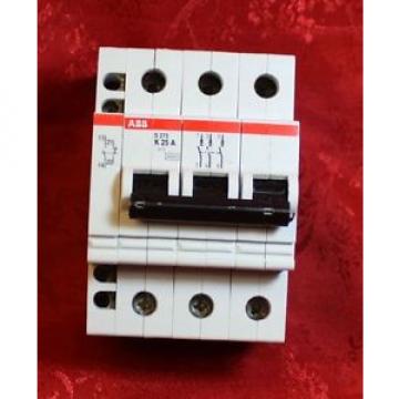 ABB K25A 25AMP CIRCUIT BREAKERS 3 POLE w S2-H CONTACT