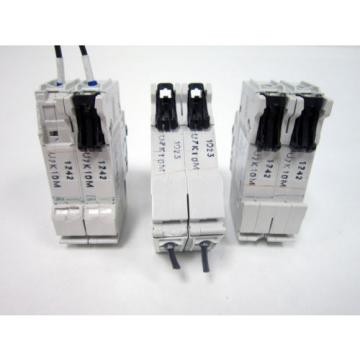 3x ABB S202U K10A HIGH PERFORMANCE CIRCUIT BREAKER 240VAC - PLASTIC CRACKED