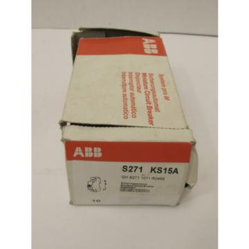 ABB System Pro M Miniature Circuit Breaker S271 KS15A