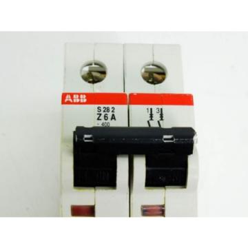 ABB Z6A S282 2 Pole Circuit Breaker S282UC-Z6