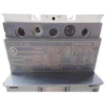 ABB 70 AMP SACE BREAKER T1N 100, 3 POLE (USED, AS IS)