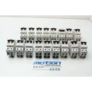 Lot of 17 Assorted ABB 2-Pole S-202 Circuit Breakers S-202-U / 1A/1.6A/2A/6A/4A