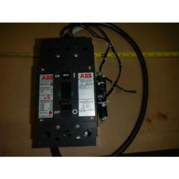 ABB 125A TYPE ES NE-7280 3 POLE 600VAC 500VDC CIRCUIT BREAKER