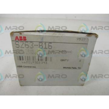 ABB S263-B16 CIRCUIT BREAKER 16A *NEW IN BOX*