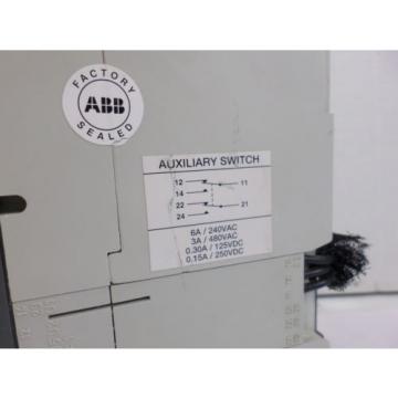 ABB S3N 150 amp S3N150TC0A1SB   600 volt 3 pole 24v shunt + auxiliary switch