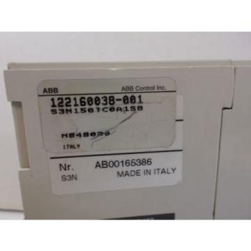 ABB S3N 150 amp S3N150TC0A1SB   600 volt 3 pole 24v shunt + auxiliary switch