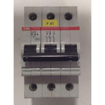 ABB 10A 400V 3-POLE CIRCUIT BREAKER S273 K10A