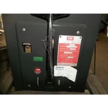 Siemens ABB K-Don Fused Power Circuit Breaker Frame Size: 800A