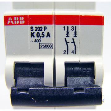 ABB S202P-K0.5 2 Pole 0.5 Amps Mini/Miniature Circuit Breaker S200P Series