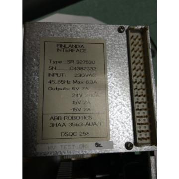 USED ABB DSQL-258,SR927530, 3HAA 3563-AUA/I ROBOTIC FINLANDIA INTERFACE BZA