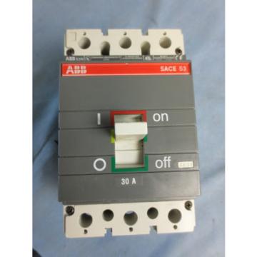 ABB SACE S3 S3N CIRCUIT BREAKER 30A 480V 2-POLE - USED