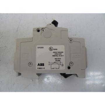 NEW ABB S 203 U K 16 A CIRCUIT BREAKER 16 AMP 3 POLE 240 VOLT 50/60 Hz