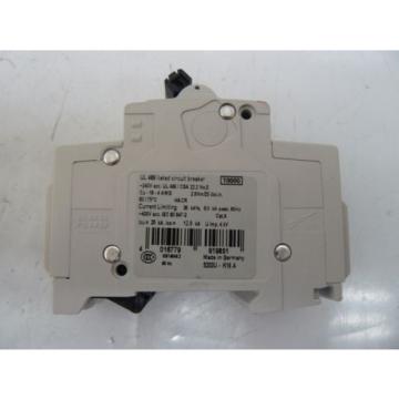 NEW ABB S 203 U K 16 A CIRCUIT BREAKER 16 AMP 3 POLE 240 VOLT 50/60 Hz