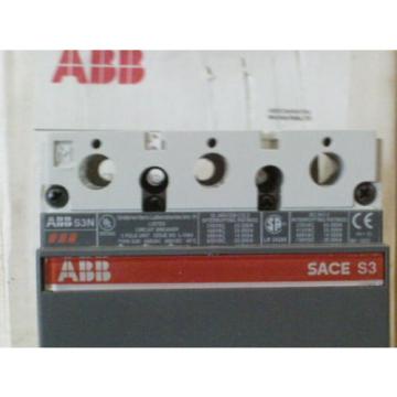 ABB S3NQ060TW SACE S3N  3 POLE 60 AMP 600 VOLT NEW CIRCUIT BREAKER