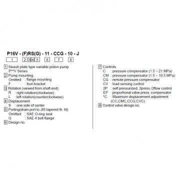 TOKIME piston pump P16V-RS-11-CG-10-J