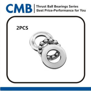 2PCS 51305 Thrust Ball Bearing Bearing 3-Parts 25mm x 52mm x 18mm