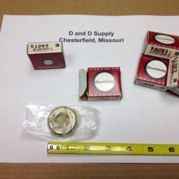 Consolidated Bearings 51203, Thrust Ball Bearing, New in Box