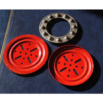 Meccano 4inch diameter ball thrust bearing complete red finish No 168 12536 1