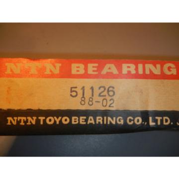 NTN Bearings 51126 /thrust - ball Bearings / type: 51126 NEW / ORIGINAL PACKAGE