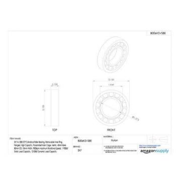 SKF NJ 208 ECP Cylindrical Roller Bearing, Removable Inner Ring, Flanged, High