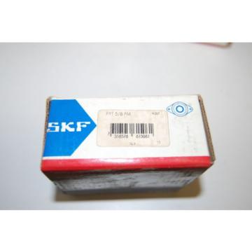 (4) NIB SKF FYT 5/8 FM Y-Bearing 2 Bolt Oval Flanged Units