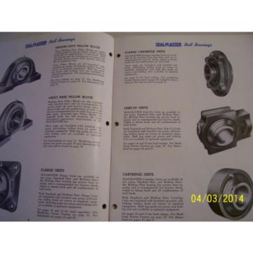 VINTAGE  SEAL MASTER  ADVERTISING  BROCHURE -BALL BEARING UNITS