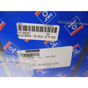 SKF CRL40AMB Cylindrical Roller Bearing 127 x 228.6 x 34.925  CRL 40 AMB NIB