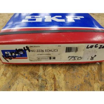 SKF NU2226 ECMA C3 SKF New Cylindrical Roller Bearing