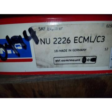 SKF NU2226 ECMA C3 SKF New Cylindrical Roller Bearing