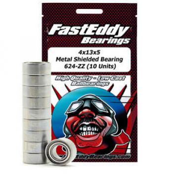 4x13x5 Metal Shielded Bearing 624-ZZ (10 Units)