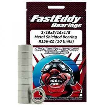 3/16x5/16x1/8 Metal Shielded Bearing R156-ZZ (10 Units)