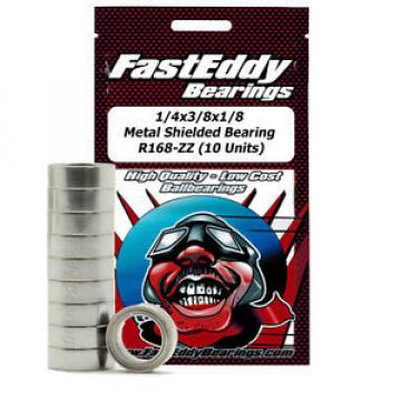 1/4x3/8x1/8 Metal Shielded Bearing R168-ZZ (10 Units)