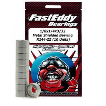 1/8x1/4x3/32 Metal Shielded Bearing R144-ZZ (10 Units)