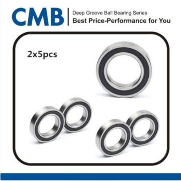 10pcs 6900-2RS Deep Groove Ball Bearing Rubber Sealed 6900 2rs 10 x 22 x 6mm New