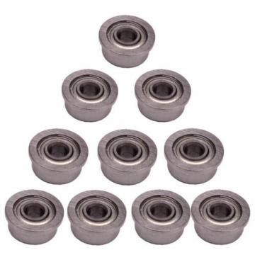 10pcs F693ZZ 3*8*4mm Miniature Deep Groove Ball Flanged Cup Bearings 3x8x4mm