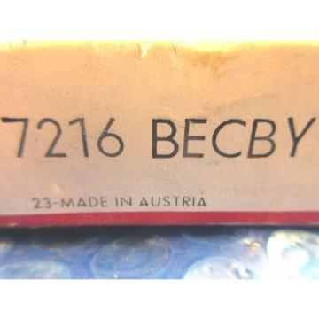 SKF 7216 BECBY Angular Contact Ball Bearing, 80 mm ID x 140 mm OD x 26 mm W