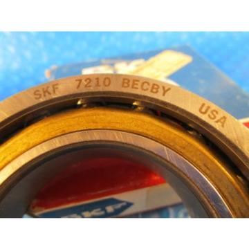 SKF 7210BECBY, Light 7200 Series Angular Contact Ball Bearing, (Replaces BEAGY)