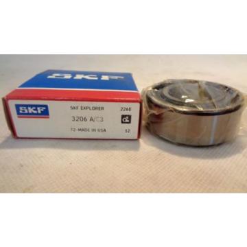 NEW IN BOX SKF EXPLORER 3206A/C3 ANGULAR CONTACT BALL BEARING