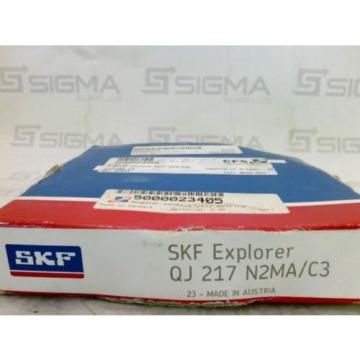 SKF Explorer Angular Contact Ball Bearing SKF QJ 217 N2MA/C3