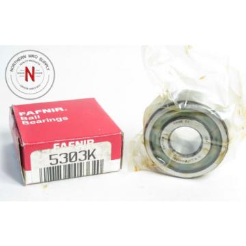 FAFNIR 5303K ANGULAR CONTACT BALL BEARING, 17mm x 47mm x 22.2mm (7/8&#034;), FIT C0