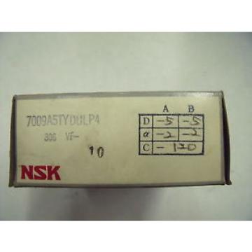 NEW NSK 7009A5TYDUL94 Angular Contact Ball Bearing