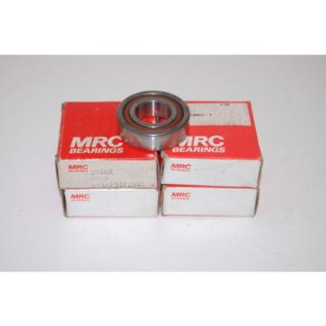 (4) NIB MRC 104KR Single Row Angular Contact Ball Bearings: 20mm Bore, 42 mm OD