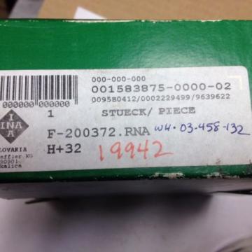 INA NEEDLE ROLLER BEARING, F-200372.RNA, H+32, New-Old-Stock