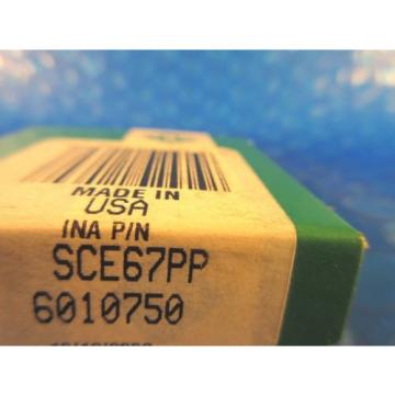 INA SCE67, 6010750 Needle Roller Bearing; 3/8 in ID x 9/16 in OD x 7/16 in Wide
